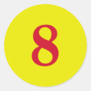 Buscar 8 rojo pegatinas Simple