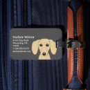 Buscar dog etiquetas para maletas Perro