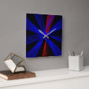 Buscar arándano relojes de pared Azul