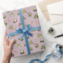Buscar ranas papel de regalo Floral