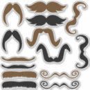 Buscar bigote negro pegatinas Hipster