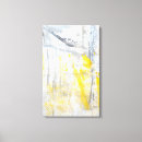 Buscar gris y amarillo lienzos Blanco