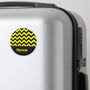 Buscar negro de chevron imanes Monograma