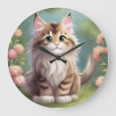 Buscar maine coon relojes de pared Lindo