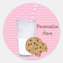 Buscar leche y galletas pegatinas Cumpleaños
