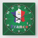 Buscar bandera francia de relojes de pared Marcar