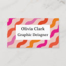 Buscar olas tarjetas de visita Retro