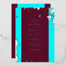 Buscar turquesa y rojo invitaciones Para todos