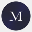 Buscar metálico azul pegatinas Monograma