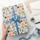 Buscar estampado flores de papel de regalo Para ella