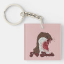 Buscar sangrientos llaveros Dibujado a mano