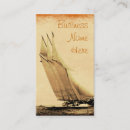Buscar yate tarjetas de visita Vintage