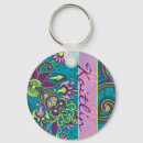 Buscar paisley llaveros Azul