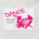 Buscar golpecito tarjetas de visita Bailarín
