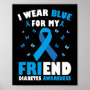 Buscar conciencia de la diabetes posters T1d