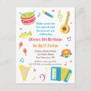 Buscar instrumento musical invitaciones Colorido