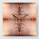 Buscar 50 aniversario boda de relojes de pared Negro