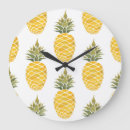 Buscar piña relojes de pared Acuarela