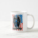 Buscar bandera americana tazas Oficial de policía