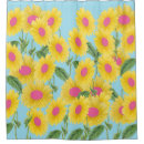 Buscar flores cortinas de baño Amarillo