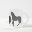 Buscar unicornio negro tazas Silueta