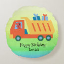 Buscar cumpleaños del camión cojines Dinosaurio