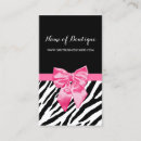Buscar zebra negra tarjetas de visita Elegante