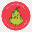 Buscar el grinch pegatinas Gránulos clásicos retro