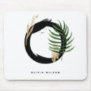 Buscar hoja palma de alfombrillas de raton Monograma