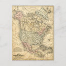 Buscar mapa de norteamérica postales Vintage