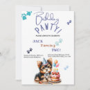 Buscar yorkshire terrier invitaciones Acuarela