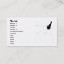Buscar mancha tinta de tarjetas de visita Chapoteo