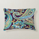 Buscar paisley cojines Azul