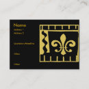 Buscar fleur lis de tarjetas de visita Oro