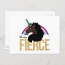 Buscar unicornio del arco iris postales Magia chica negra