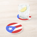 Buscar bandera de puerto rico posavasos Azul