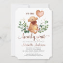 Buscar oso de peluche marrón invitaciones Verde