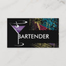 Buscar camareros tarjetas de visita Alcohol