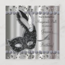 Buscar máscara negra invitaciones Mascarada