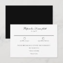 Buscar lujo tarjetas rsvp Tarjeta de respuesta