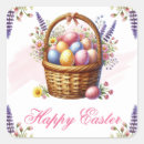 Buscar cesta de pascua pegatinas Flores de primavera