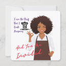 Buscar mujer con afro tarjetas e invitaciones Negro