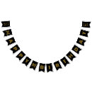 Buscar elegante del cumpleaños banderines Oro