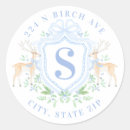 Buscar reno azul pegatinas Monograma