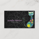 Buscar gato negro tarjetas de visita Animales