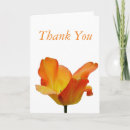 Buscar flores anaranjadas tarjetas Agradezca