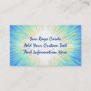 Buscar sol brillante tarjetas de visita Soleado