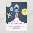 Buscar del cohete invitaciones de cumpleaños Astronauta