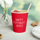 Buscar cumpleaños papel vasos General y unisex