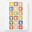 Buscar alfabeto alfombrillas de raton Letras